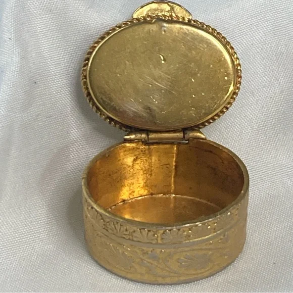 Vintage Italian, Micro Mosaic Pill/Trinket Box In A Floral Pattern - Picture 2 of 11